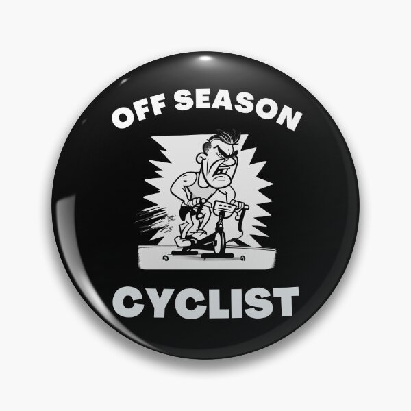 Item preview, Funny spin, funny indoor cycling greyscale design - OFF SEASON CYCLIST (3) designed and sold by TourDePassion.
