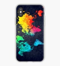 world map watercolor 6 iPhone Case