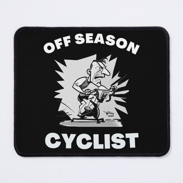 Item preview, Funny spin, funny indoor cycling greyscale design - OFF SEASON CYCLIST (4) designed and sold by TourDePassion.