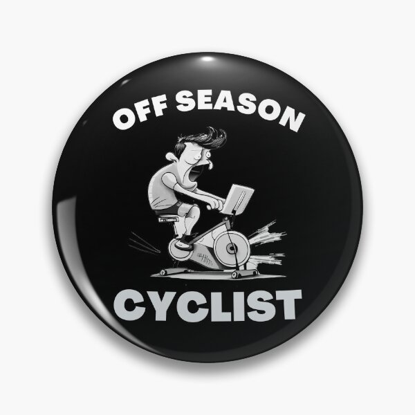 Item preview, Funny spin, funny indoor cycling greyscale design - OFF SEASON CYCLIST (5) designed and sold by TourDePassion.