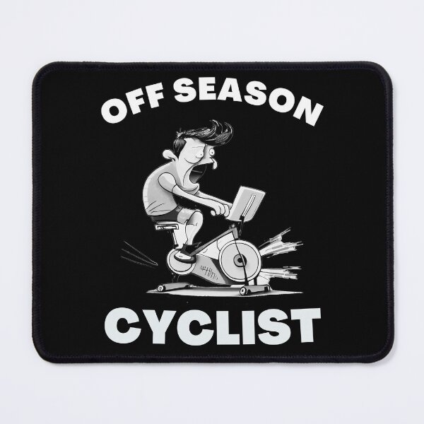 Item preview, Funny spin, funny indoor cycling greyscale design - OFF SEASON CYCLIST (5) designed and sold by TourDePassion.
