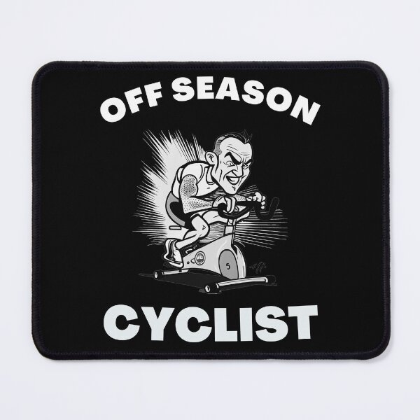 Item preview, Funny spin, funny indoor cycling greyscale design - OFF SEASON CYCLIST (6) designed and sold by TourDePassion.