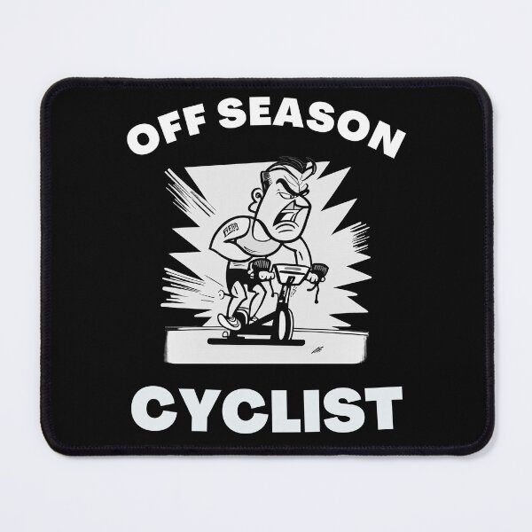 Item preview, Funny spin, funny indoor cycling greyscale design - OFF SEASON CYCLIST (8) designed and sold by TourDePassion.
