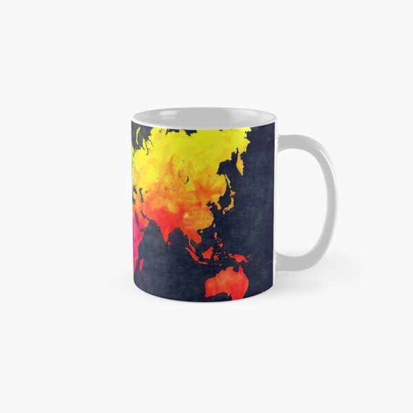world map watercolor 6 #map #worldmap Classic Mug