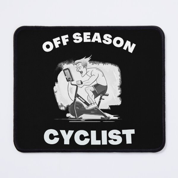 Item preview, Funny spin, funny indoor cycling greyscale design - OFF SEASON CYCLIST (9) designed and sold by TourDePassion.