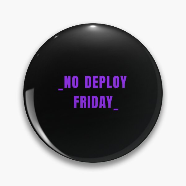 Item preview, No deploy Friday purple on black designed and sold by MeditationMind.