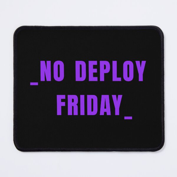 Item preview, No deploy Friday purple on black designed and sold by MeditationMind.