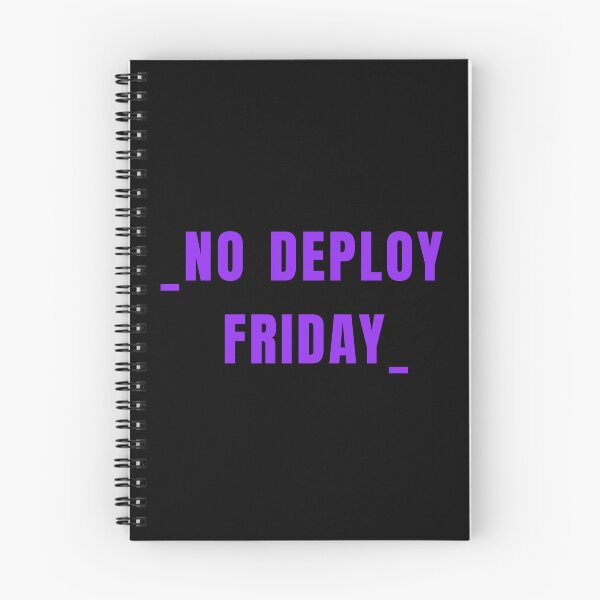 Item preview, No deploy Friday purple on black designed and sold by MeditationMind.