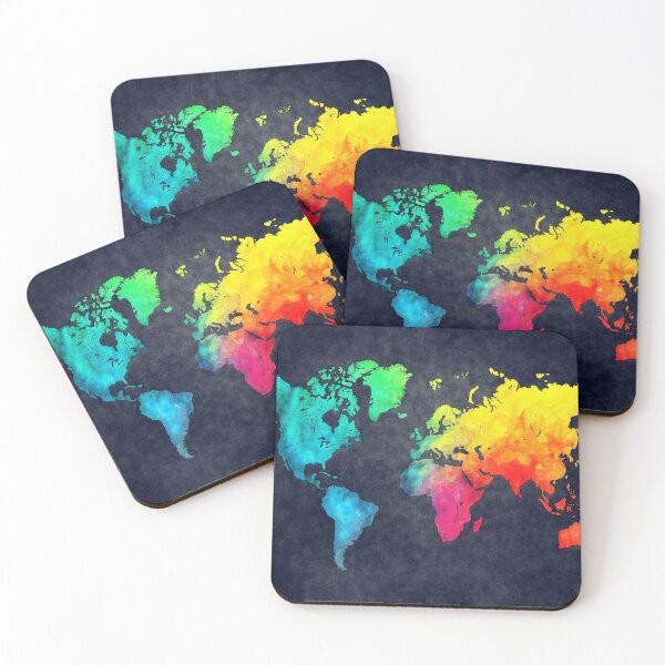 Item preview, world map watercolor 6 #map #worldmap designed and sold by JBJart.