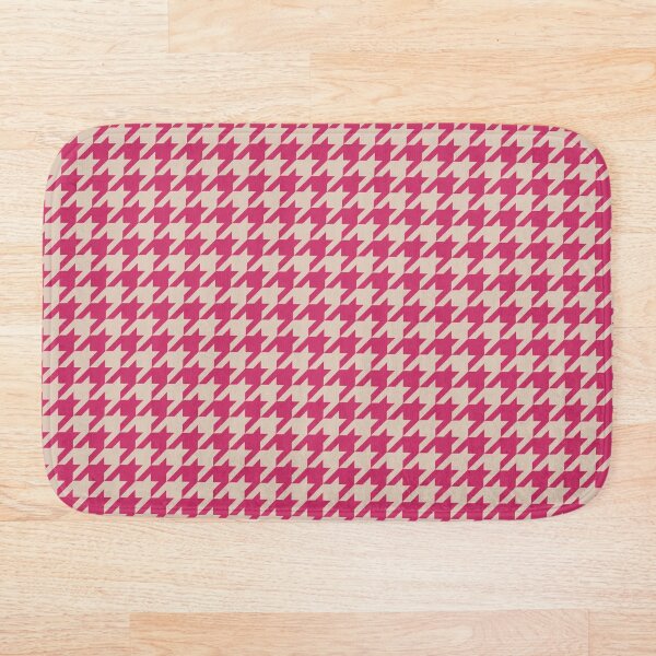 Item preview, Pink Beige Houndstooth Pattern designed and sold by thelustrous.