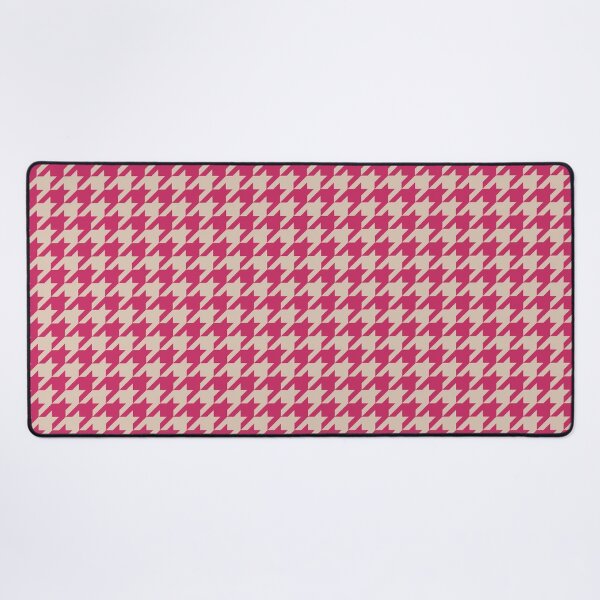 Item preview, Pink Beige Houndstooth Pattern designed and sold by thelustrous.