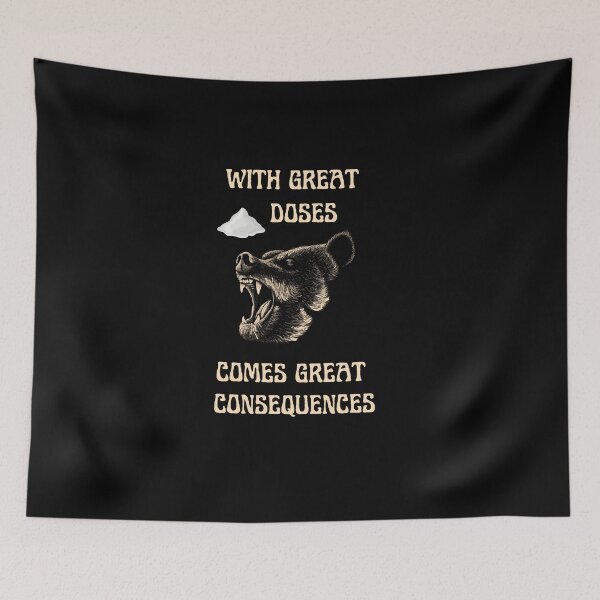 Item preview, Drugs Addiction Recovery Awareness Month Prevent Drug Abuse - Cocaine Bear Inspired - With great doses comes great consequences designed and sold by PositiveVibes26.