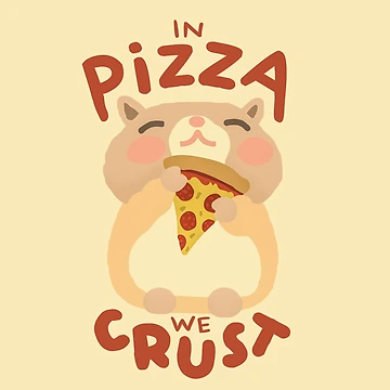 Vorschaubild zum Design Hamster Pizza "In Pizza we Crust" von Rochenmann