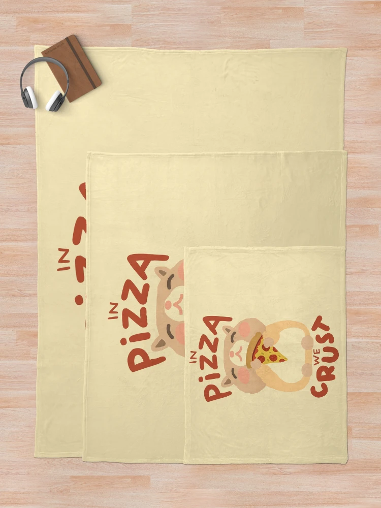 Thumbnail 5 of 6, Throw Blanket, Pizza Hamster "In Pizza we Crust" designed and sold by Rochenmann.