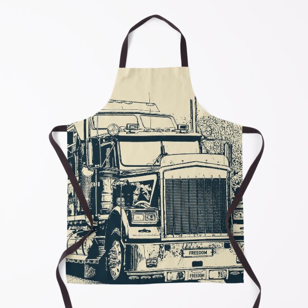 Item preview, Classic American Semi Trailer Truck Trucking Digital Art in Yellow  designed and sold by Taina Sohlman.