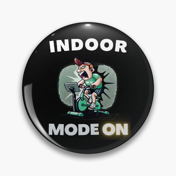 Item preview, Funny spin, funny indoor cycling design - INDOOR MODE ON (2) designed and sold by TourDePassion.
