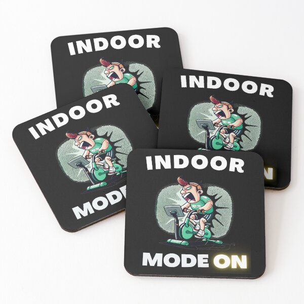 Item preview, Funny spin, funny indoor cycling design - INDOOR MODE ON (2) designed and sold by TourDePassion.