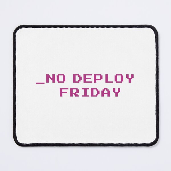 Item preview, No deploy Friday hackers edition purple on white designed and sold by MeditationMind.