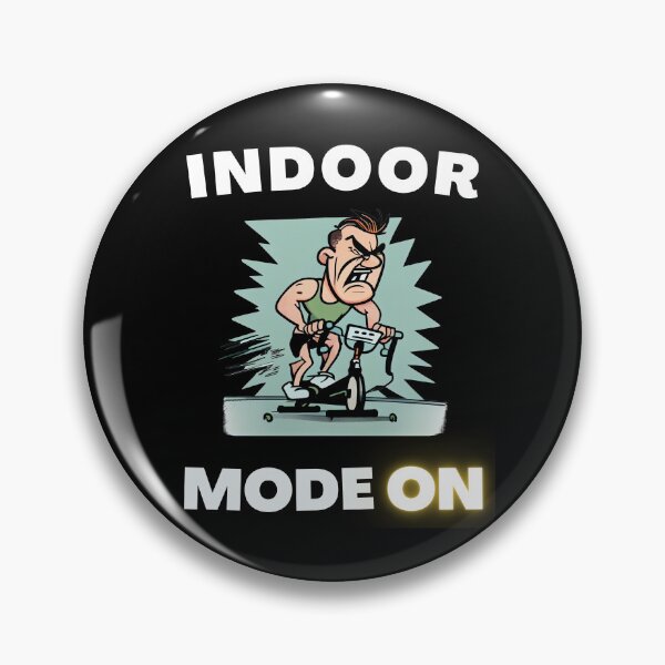 Item preview, Funny spin, funny indoor cycling design - INDOOR MODE ON (3) designed and sold by TourDePassion.