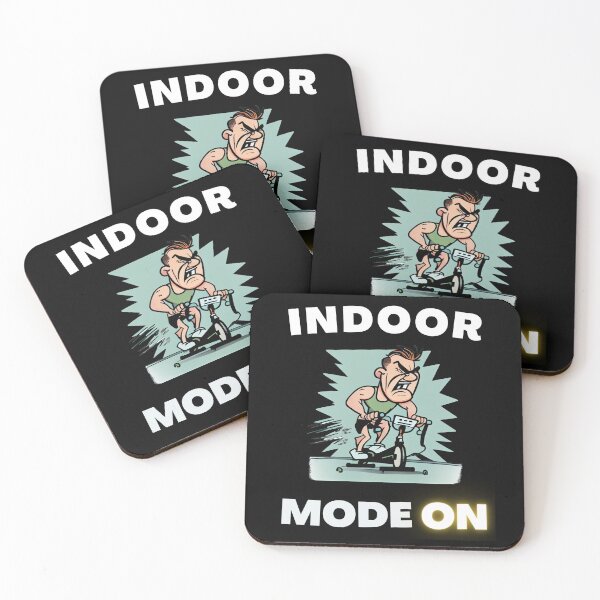 Item preview, Funny spin, funny indoor cycling design - INDOOR MODE ON (3) designed and sold by TourDePassion.