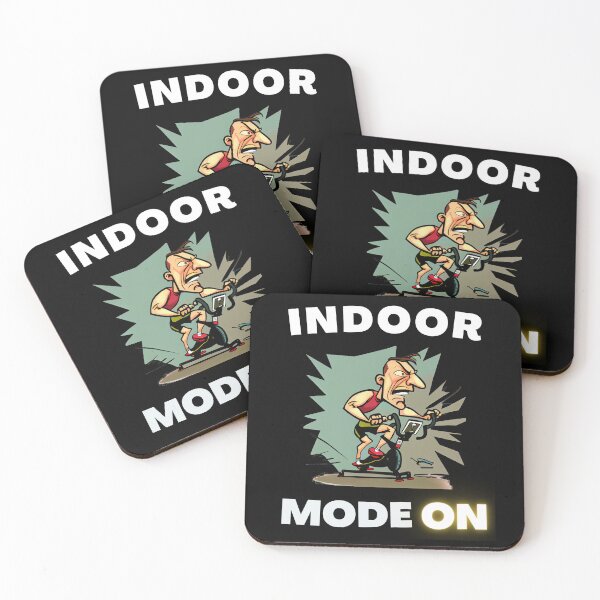 Item preview, Funny spin, funny indoor cycling design - INDOOR MODE ON (4) designed and sold by TourDePassion.