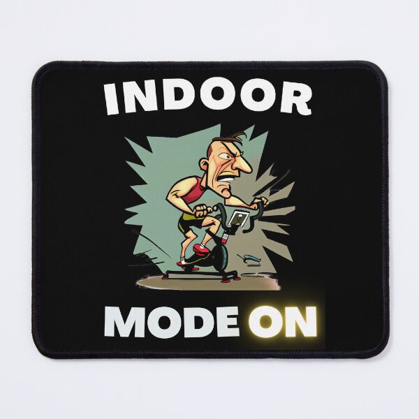 Item preview, Funny spin, funny indoor cycling design - INDOOR MODE ON (4) designed and sold by TourDePassion.