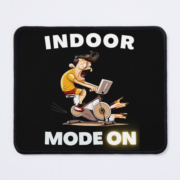 Item preview, Funny spin, funny indoor cycling design - INDOOR MODE ON (5) designed and sold by TourDePassion.