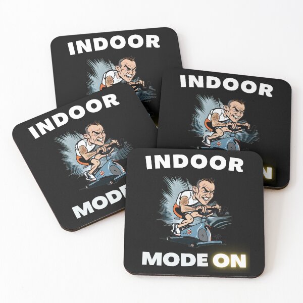 Item preview, Funny spin, funny indoor cycling design - INDOOR MODE ON (6) designed and sold by TourDePassion.