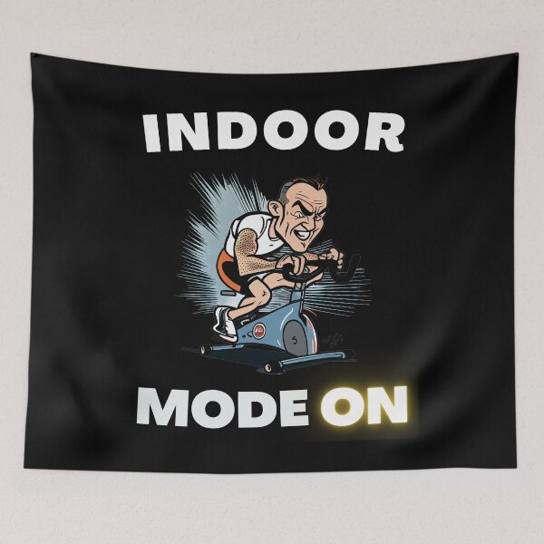 Item preview, Funny spin, funny indoor cycling design - INDOOR MODE ON (6) designed and sold by TourDePassion.