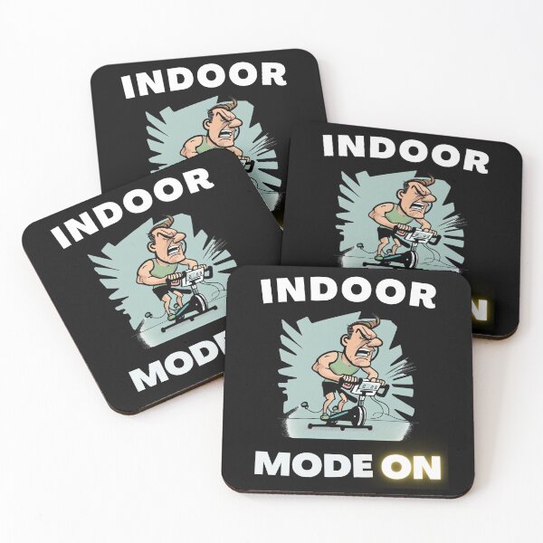 Item preview, Funny spin, funny indoor cycling design - INDOOR MODE ON (7) designed and sold by TourDePassion.