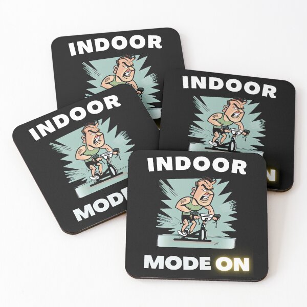 Item preview, Funny spin, funny indoor cycling design - INDOOR MODE ON (8) designed and sold by TourDePassion.