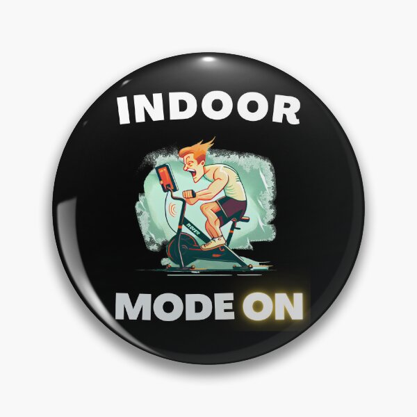 Item preview, Funny spin, funny indoor cycling design - INDOOR MODE ON (9) designed and sold by TourDePassion.