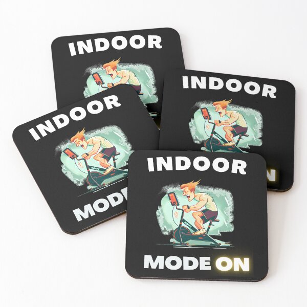 Item preview, Funny spin, funny indoor cycling design - INDOOR MODE ON (9) designed and sold by TourDePassion.