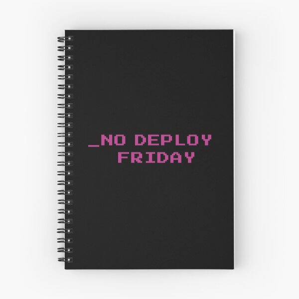 Item preview, No deploy Friday hackers edition purple on black designed and sold by MeditationMind.