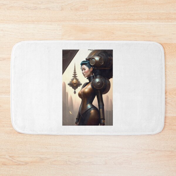 Item preview, Asian vintage steam punk lady designed and sold by CyberArtsy.