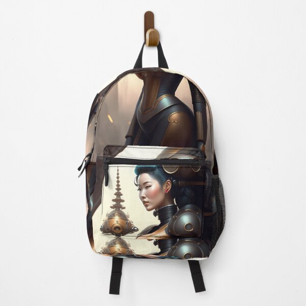 Item preview, Asian vintage steam punk lady designed and sold by CyberArtsy.