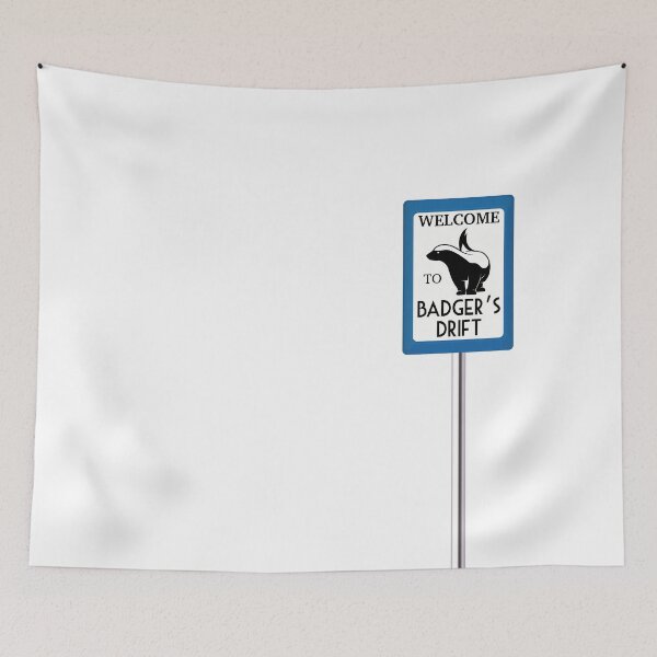 Item preview, Blue Welcome to Midsomer Road Sign designed and sold by PawsitiveMum3.