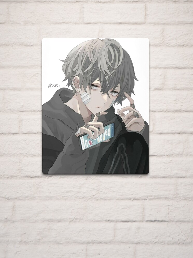 Cute anime boy Metal Print for Sale by Da1vyShop