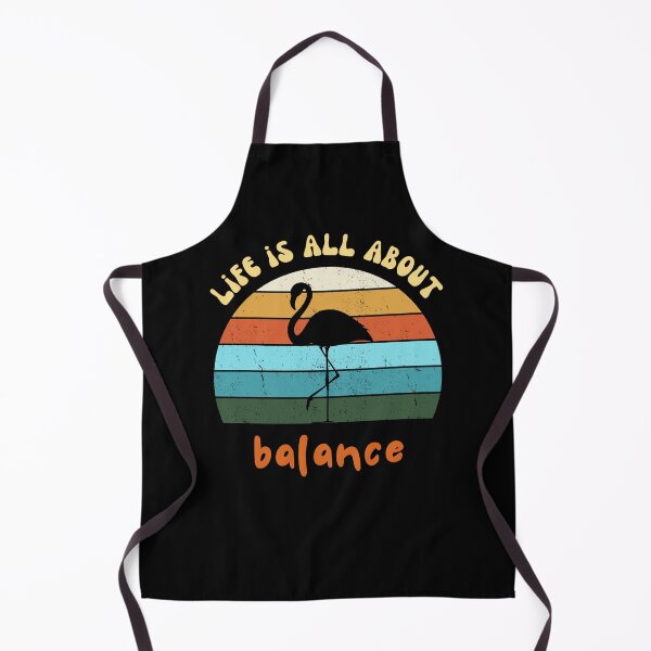 Item preview, Flamingo - Life is All About Balance Retro designed and sold by SiYDesigns.