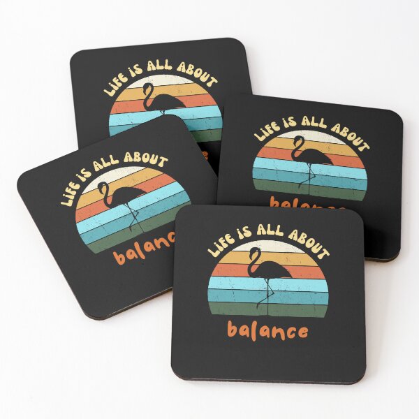 Item preview, Flamingo - Life is All About Balance Retro  designed and sold by SiYDesigns.