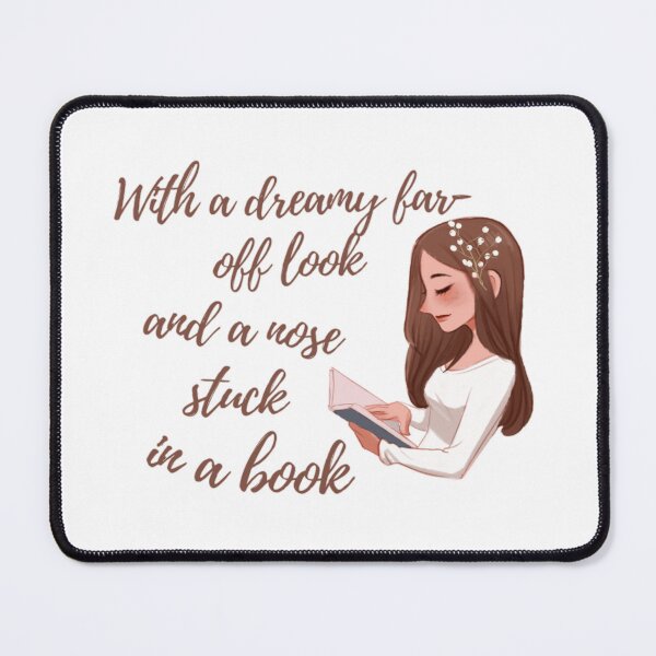 Item preview, With a dreamy far-off look and a nose stuck in a book designed and sold by Simi2020.
