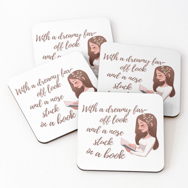 Item preview, With a dreamy far-off look and a nose stuck in a book designed and sold by Simi2020.