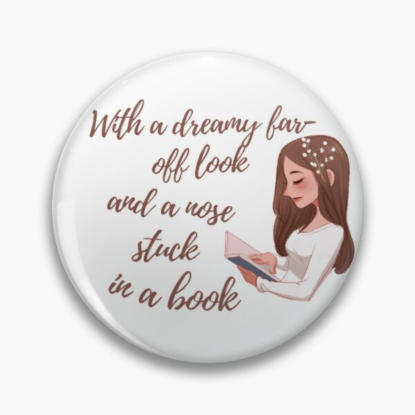 Item preview, With a dreamy far-off look and a nose stuck in a book designed and sold by Simi2020.