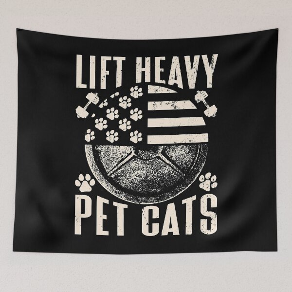 Item preview, Lift Heavy Pet Cats Weightlifting Cat Weight Lifting designed and sold by GeorgiHeyward.