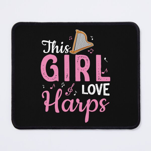 Item preview, This Girl Love Harps Funny Harpist Harp Player designed and sold by StrongShirts.