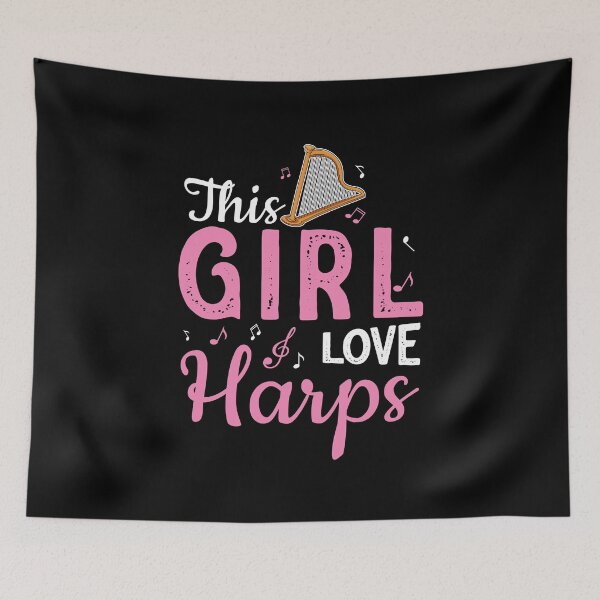 Item preview, This Girl Love Harps Funny Harpist Harp Player designed and sold by StrongShirts.