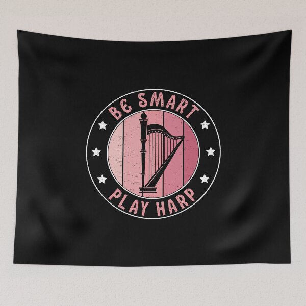 Item preview, Be Smart Play Harp Funny Harpist Harp Player designed and sold by StrongShirts.