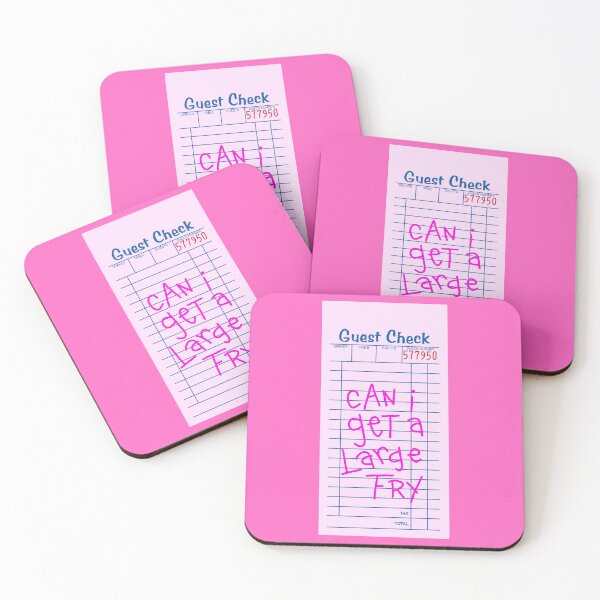 Item preview, Preppy guest check Can I Get A Large Fry?  designed and sold by SUUSCK ★.