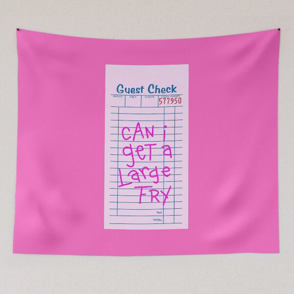 Item preview, Preppy guest check Can I Get A Large Fry?  designed and sold by SUUSCK ★.