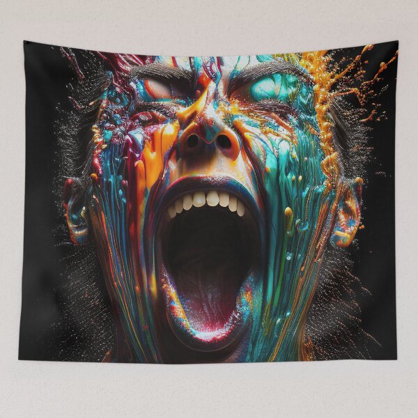 Item preview, Scream in paint designed and sold by RK - Shop.